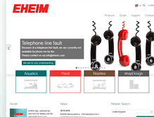 Tablet Screenshot of eheim.com
